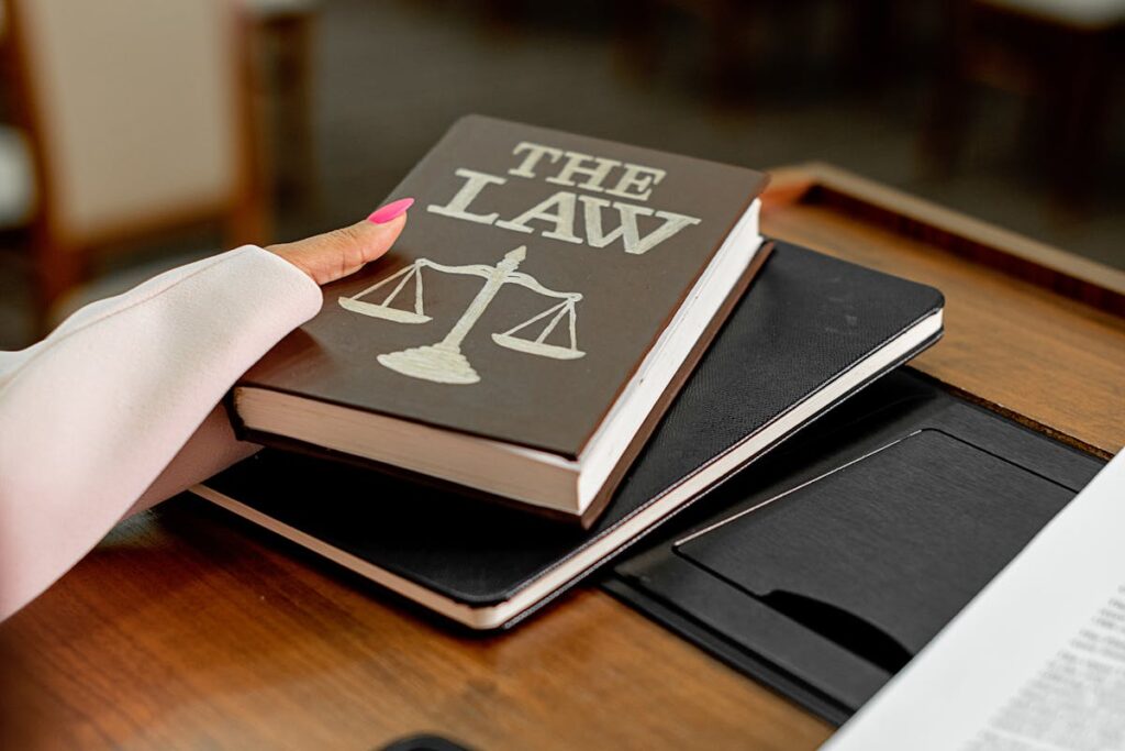 A Person Holding a The Law BookA Person Holding a The Law Book